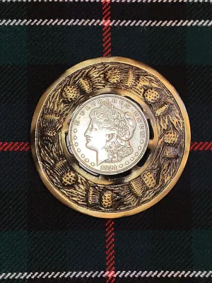 1921 Liberty Head Silver Dollar Brooch