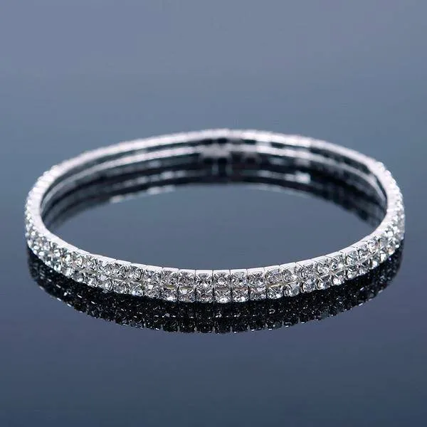 5 Sizes, Stretch Bling Anklets