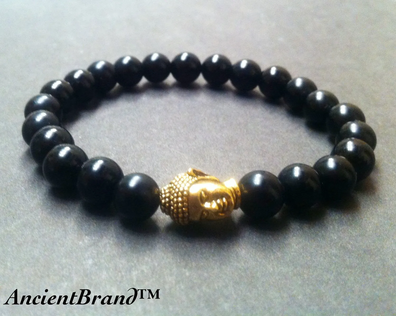 8mm Gold Buddha Bracelets
