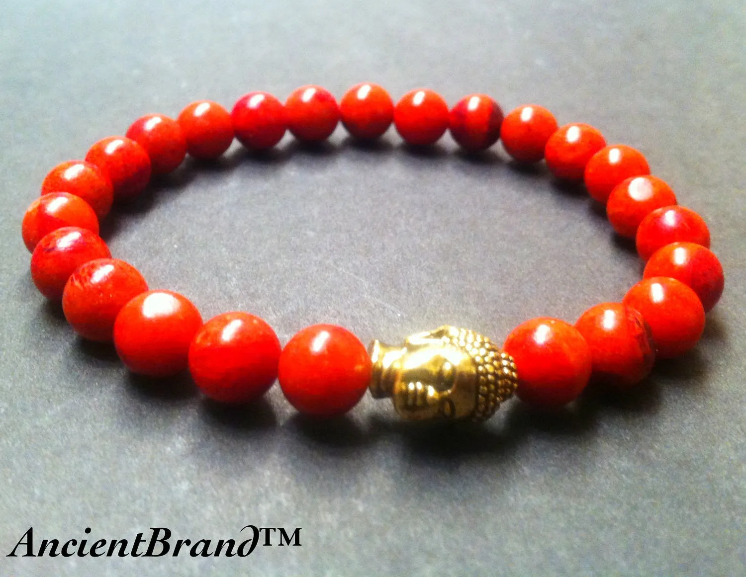 8mm Gold Buddha Bracelets
