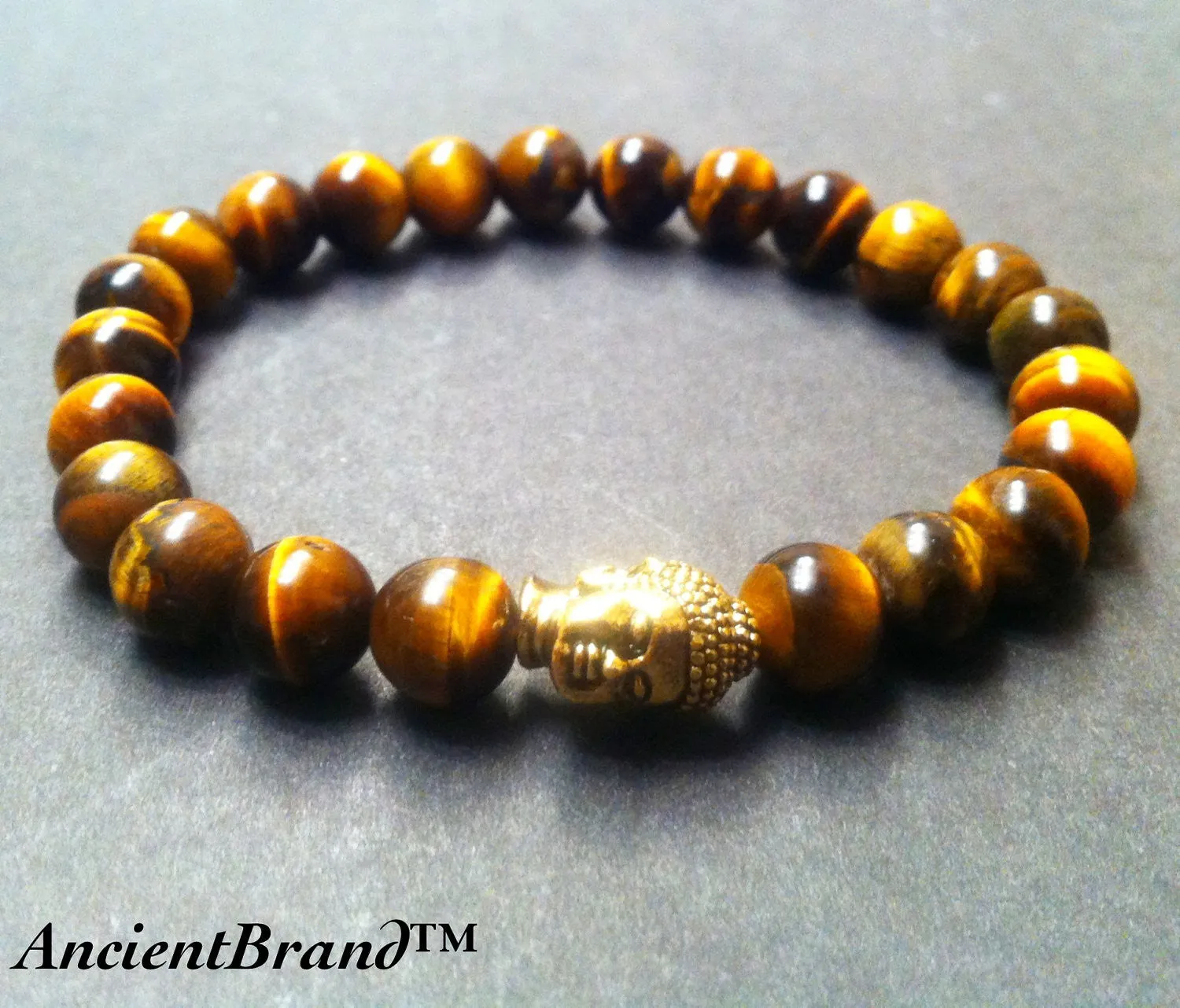 8mm Gold Buddha Bracelets