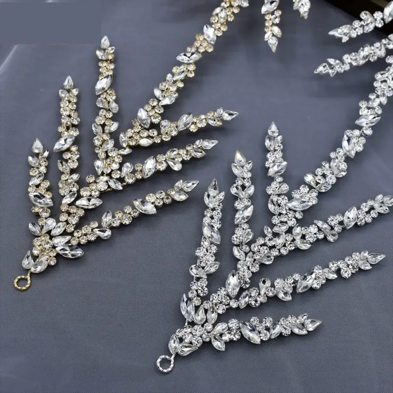 Baroque Crystal Hair Jewelry Rhinestone Headband Wedding Crown Tiara