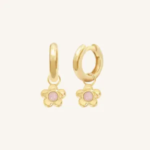 Blossom Charm Hoops
