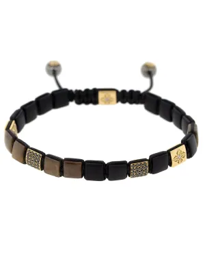 Brown Sapphire Lock Bracelet