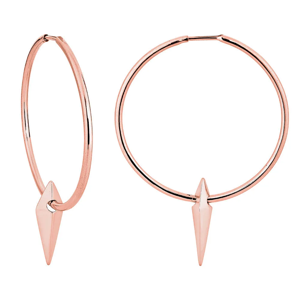 Carla Hoop Earrings - Pinkgold