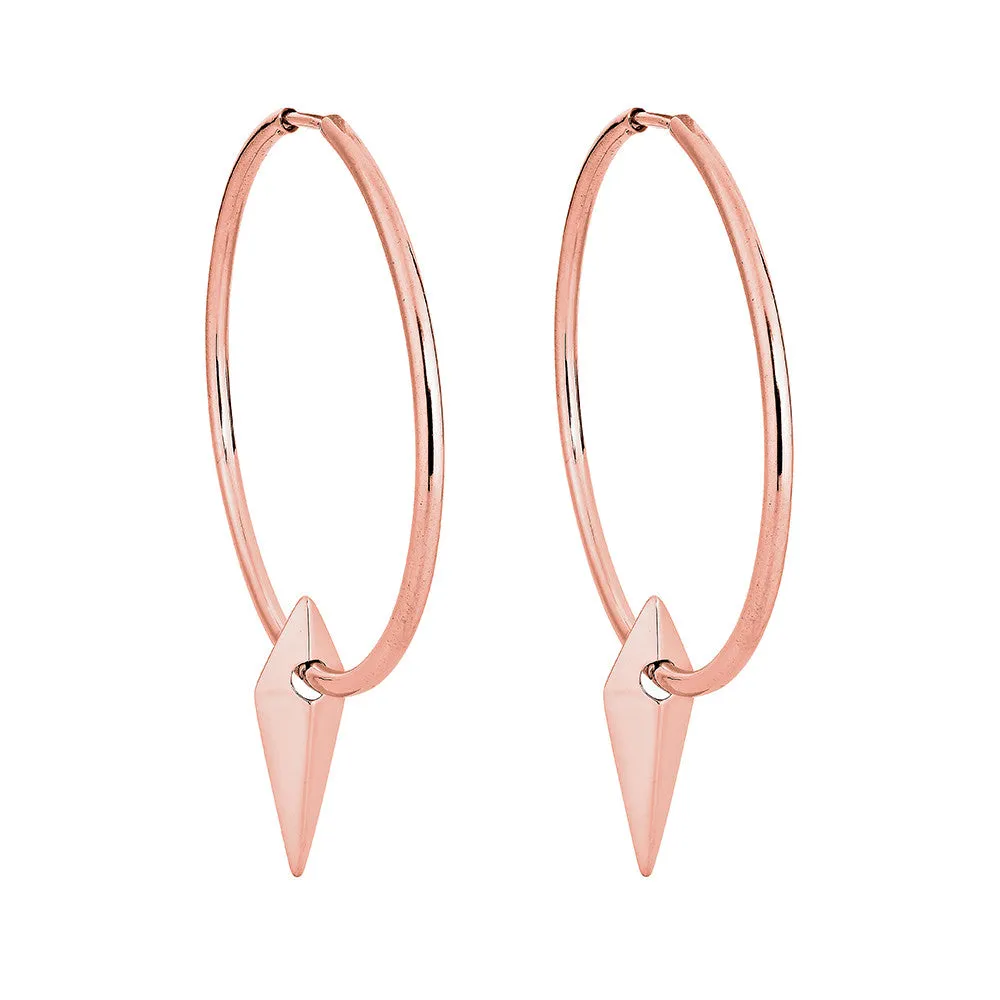 Carla Hoop Earrings - Pinkgold