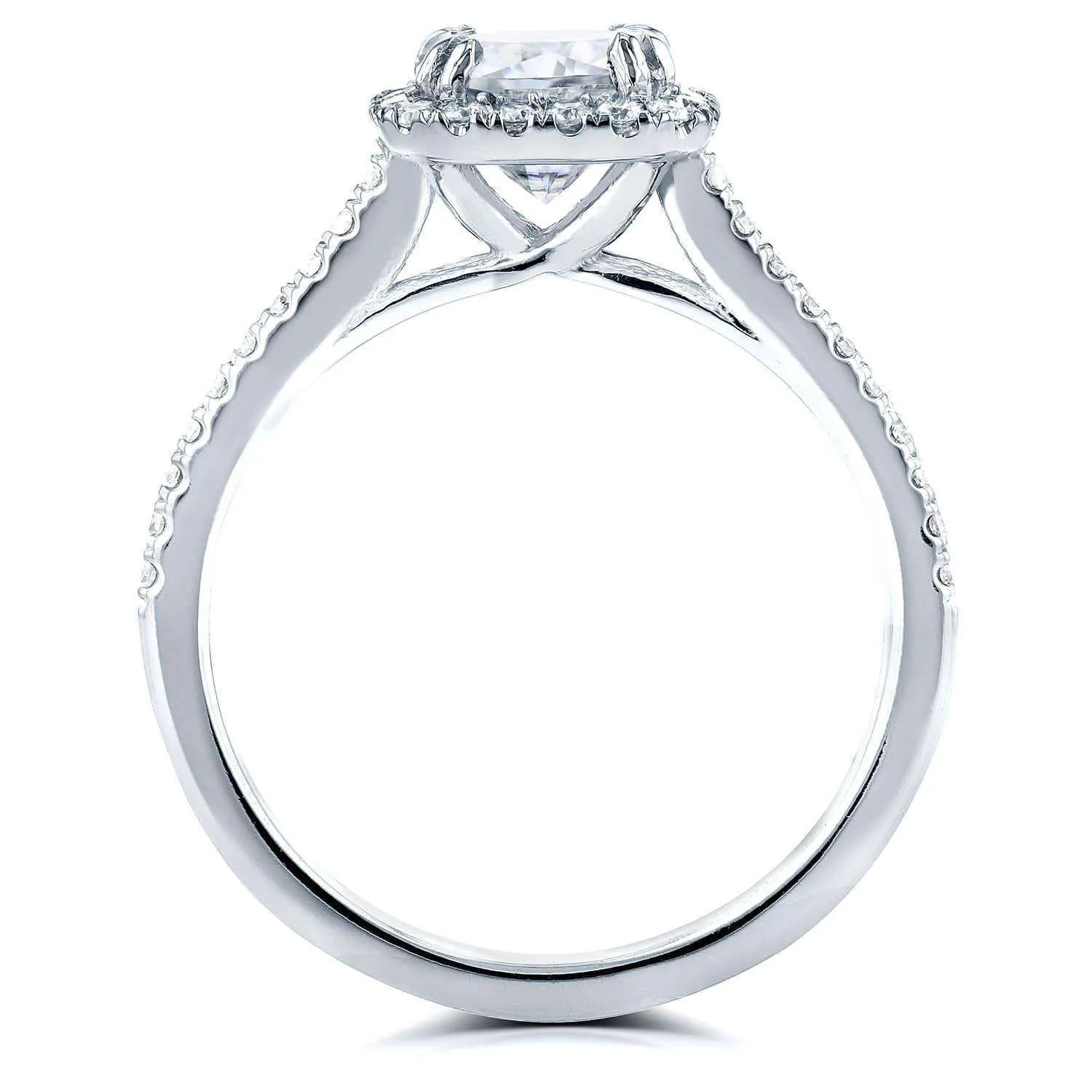 Cushion Halo Trellis Ring