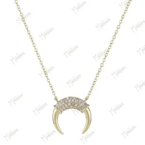 Diamond Horn Necklace