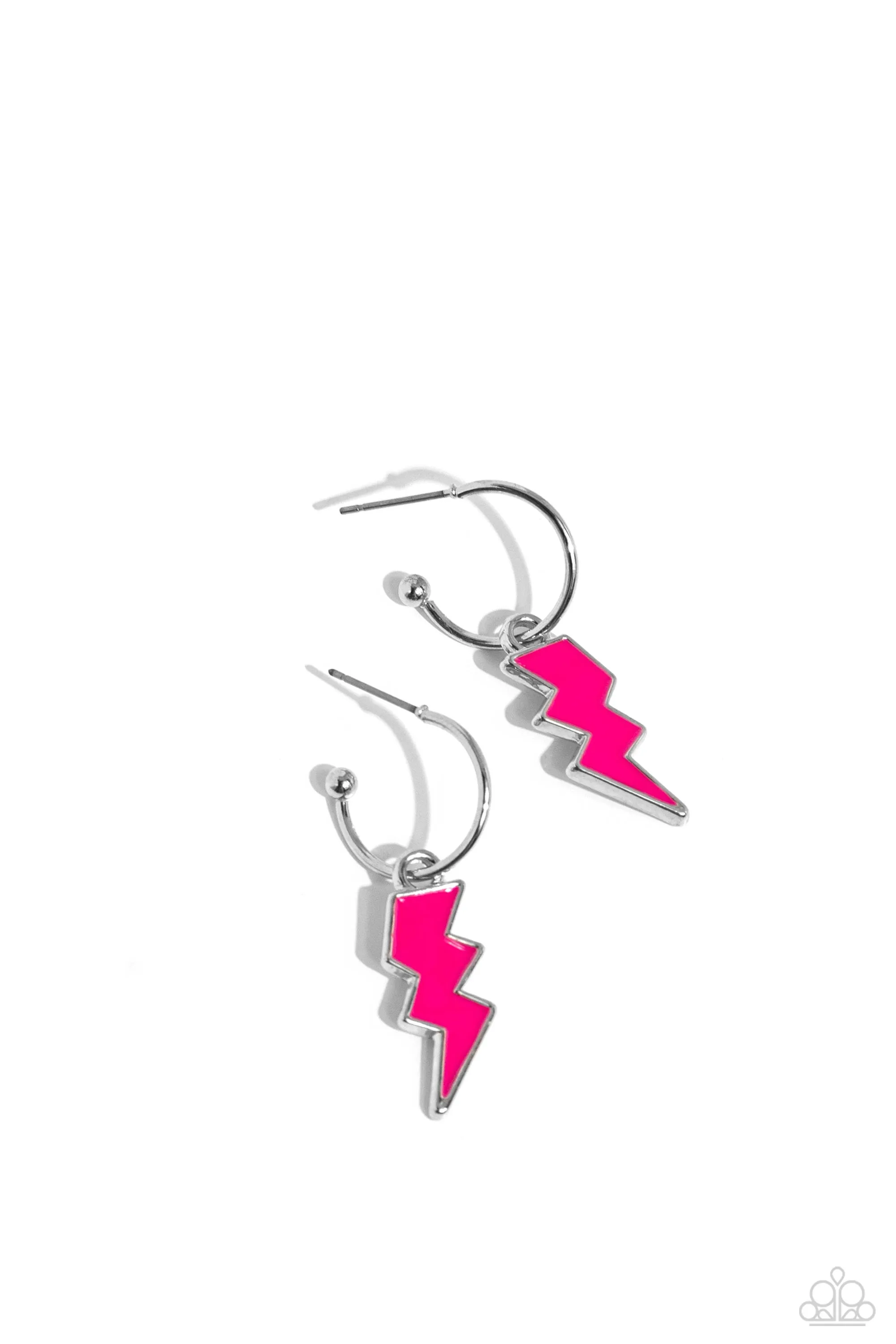 Earrings Lightning Limit - Pink MINI S118