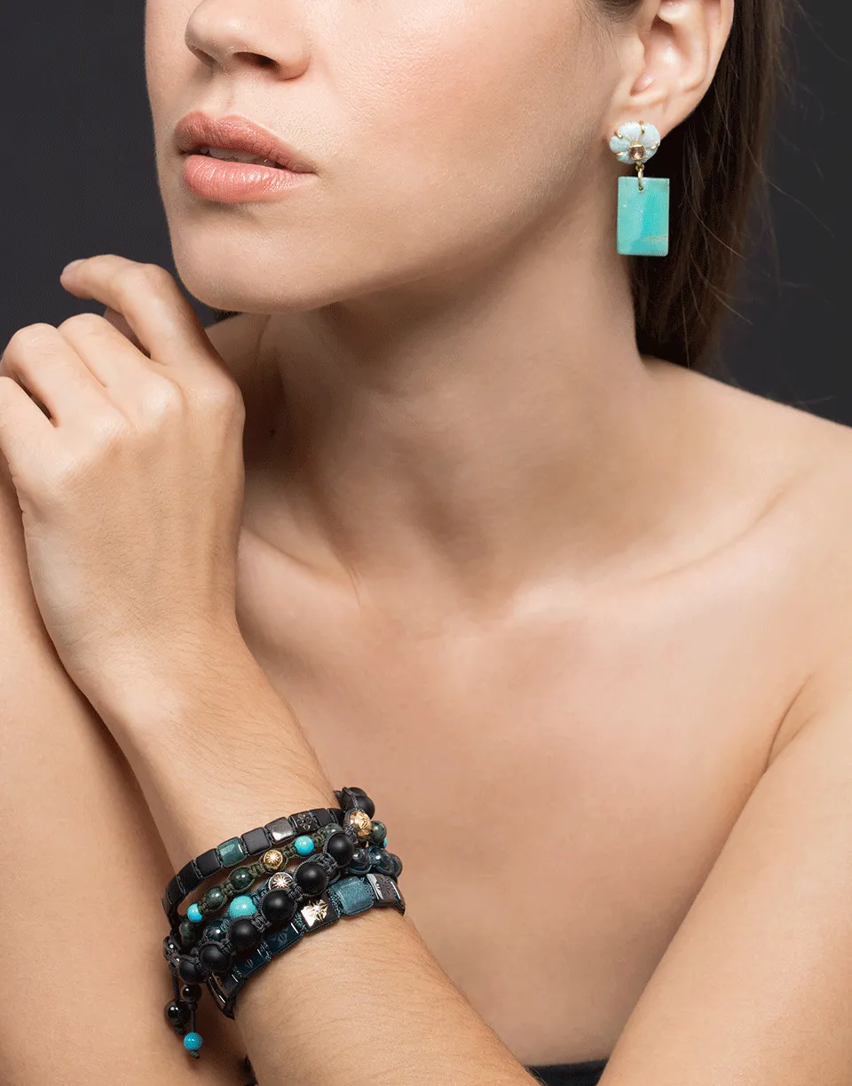 Emerald Onyx Lock Bracelet