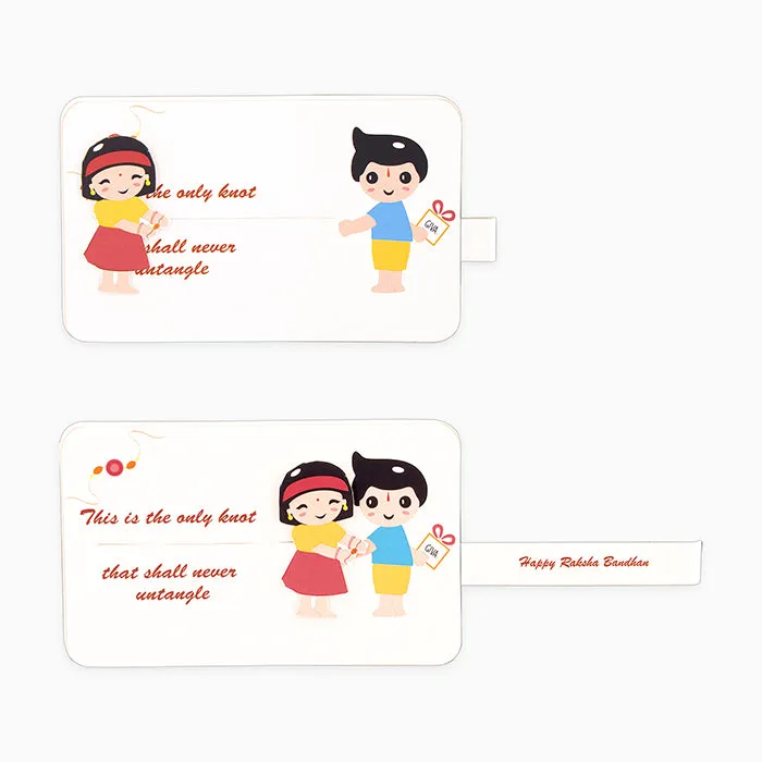 Golden Jai Bajrangi Rakhi