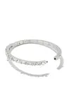 GRACIE BANGLE BRACELET SILVER WHITE MIX S/M