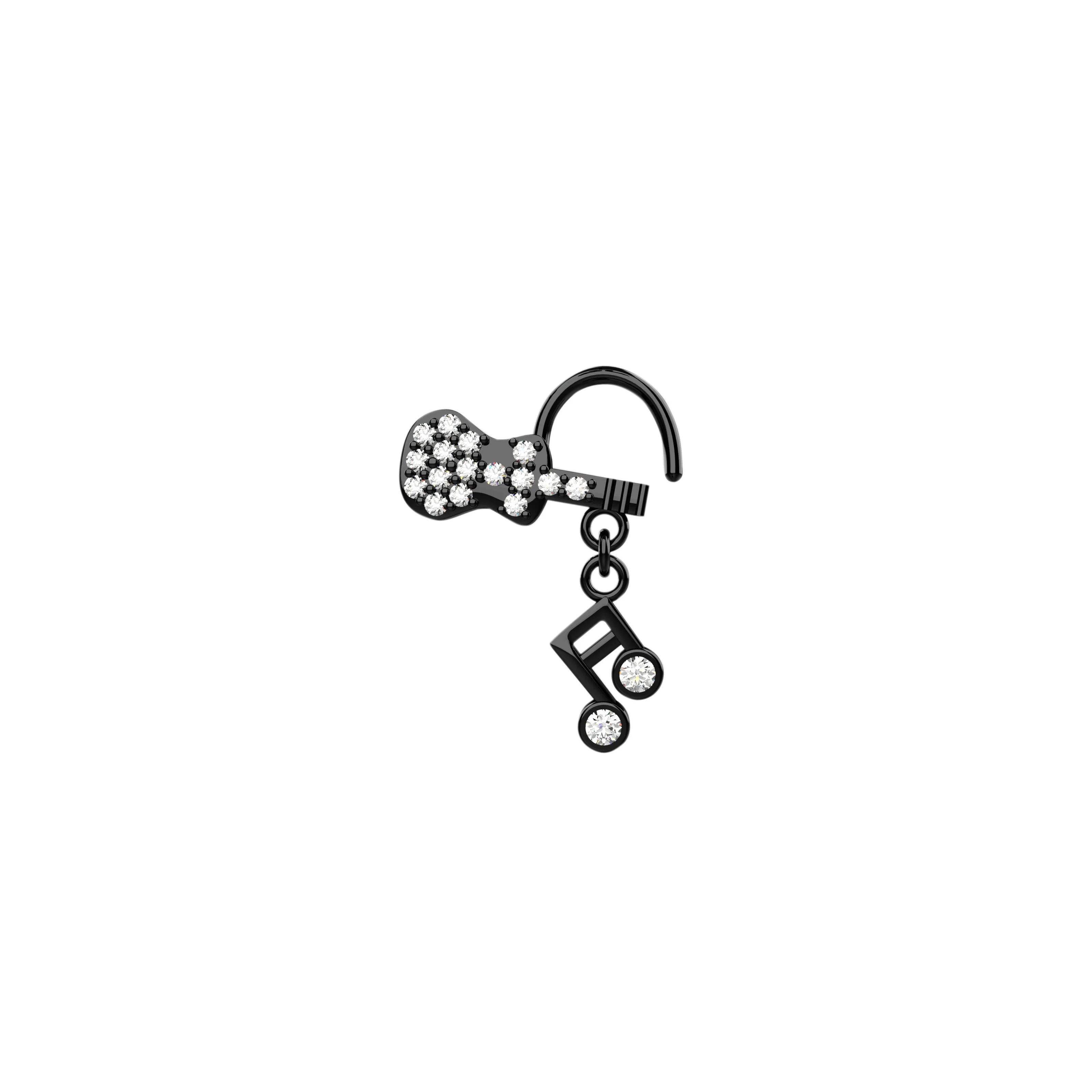 Guitar Nose Ring – Musical Instrument Nose Piercing Jewelry