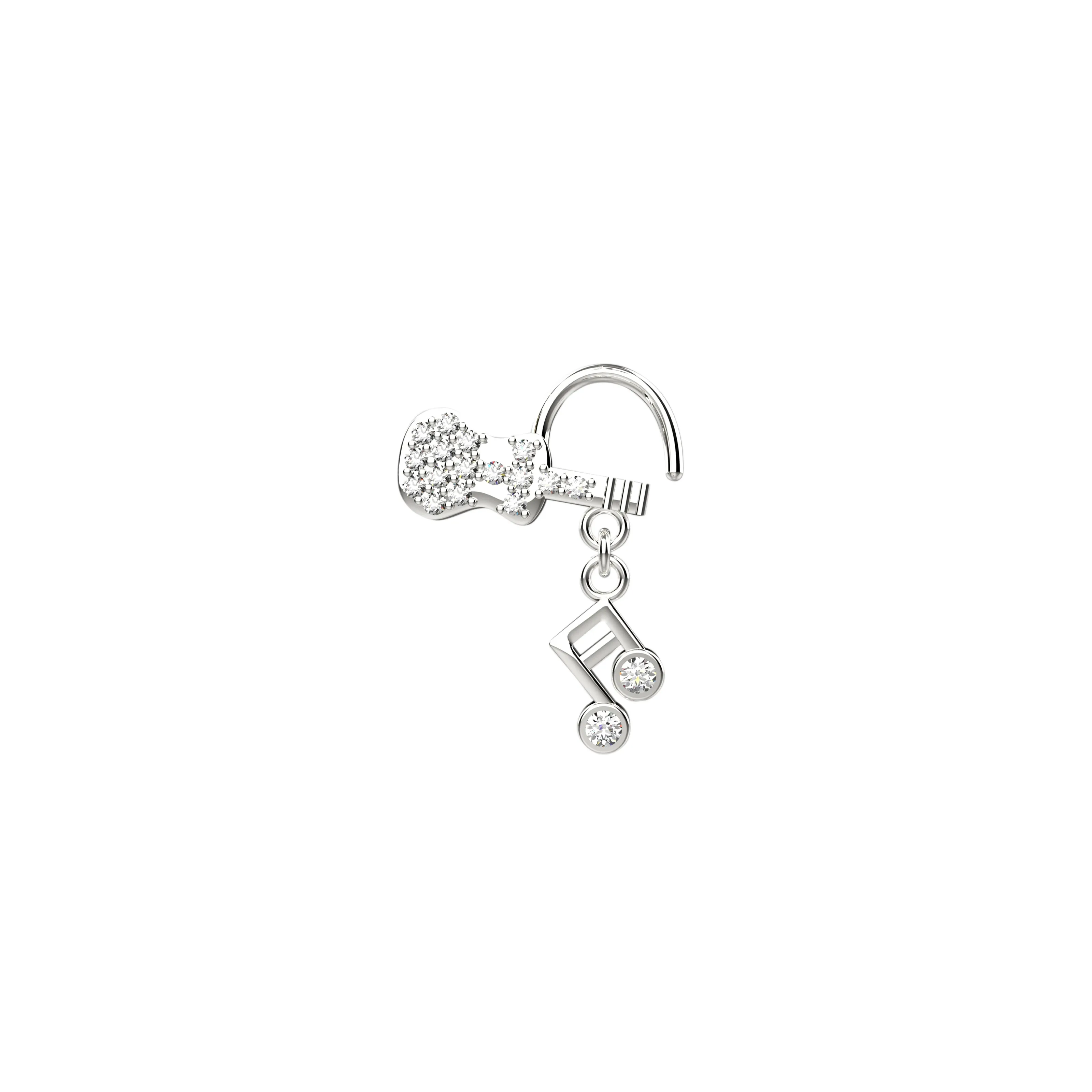 Guitar Nose Ring – Musical Instrument Nose Piercing Jewelry