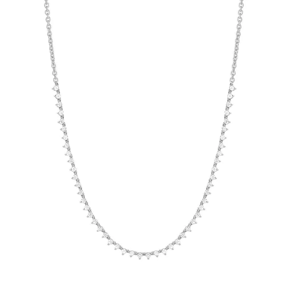 Halfway Tennis Necklace