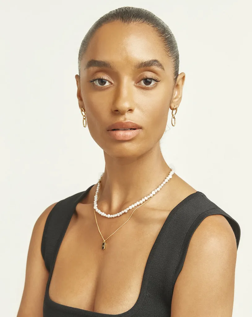 LINK CHAIN STUD EARRINGS
