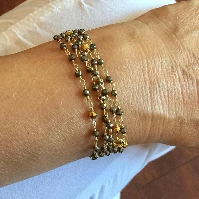 Long Gemstone Necklace - Dana