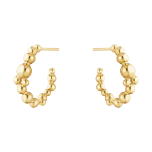 Moonlight Grapes Hoop Earrings - Gold - 20001190