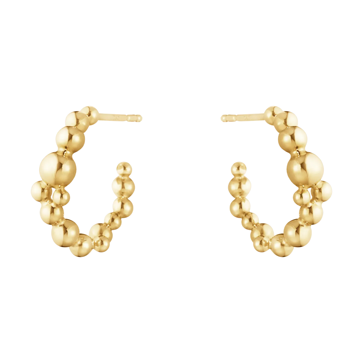 Moonlight Grapes Hoop Earrings - Gold - 20001190