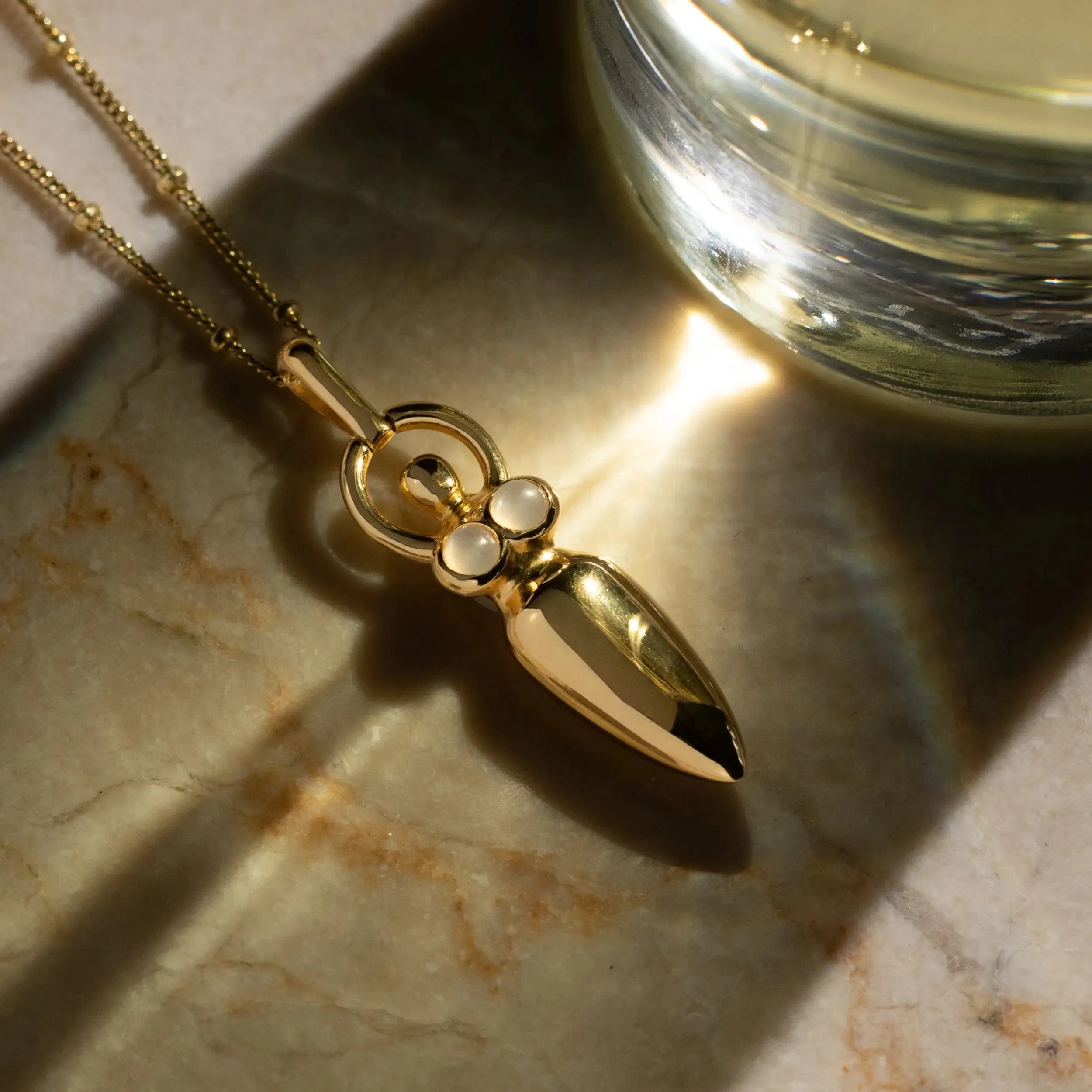 Moonstone Goddess Amulet