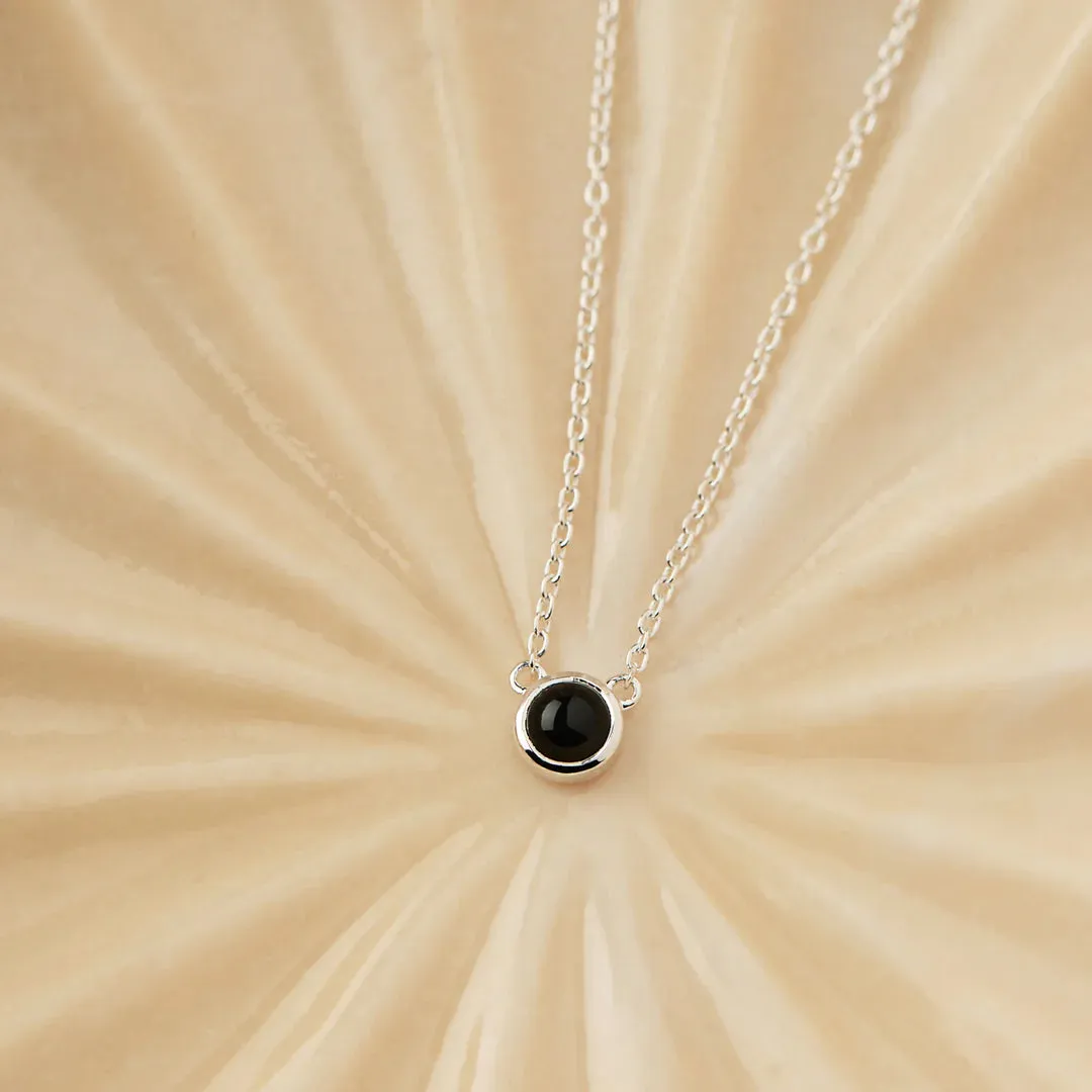 Najo Heavenly Onyx Necklace Silver