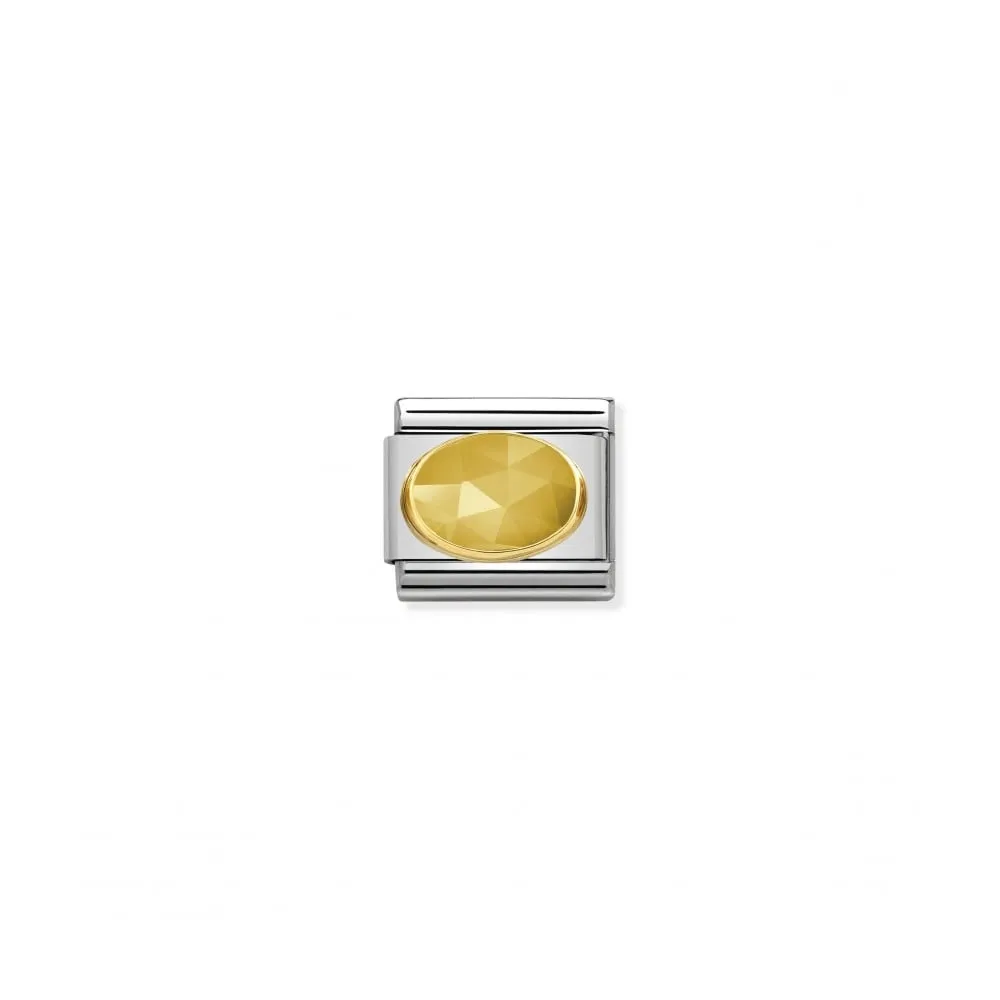Nomination Classic Faceted Jade Link - Gold/Yellow ~ 030515/09