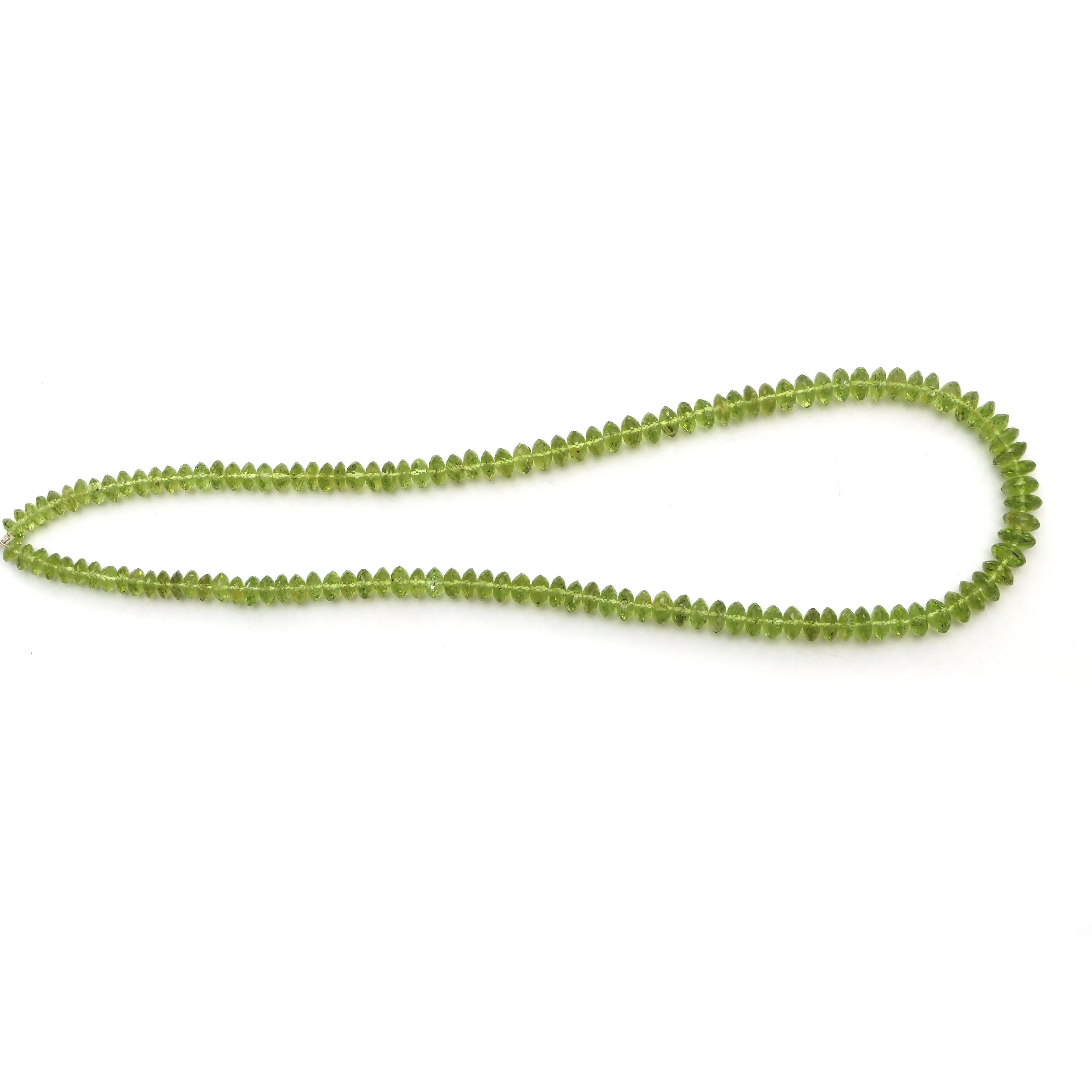Peridot faceted saucer beads, 6 mm to 8 mm, Faceted peridot beads, Saucer shape peridot, Green peridot, 18 inch strand, Price per strand