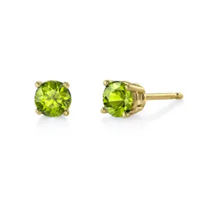 Peridot Stud Earrings
