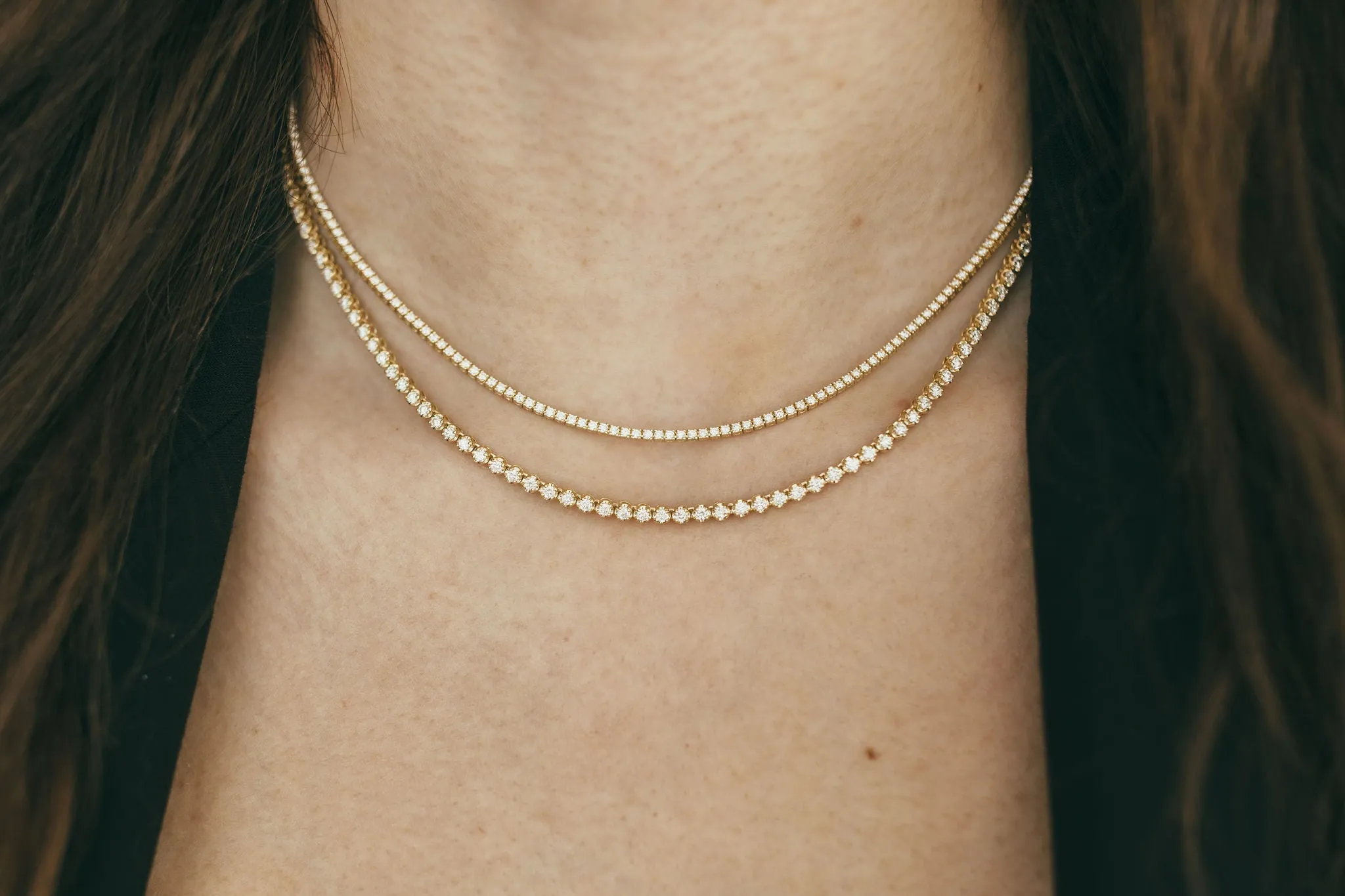 Round Tennis Necklace