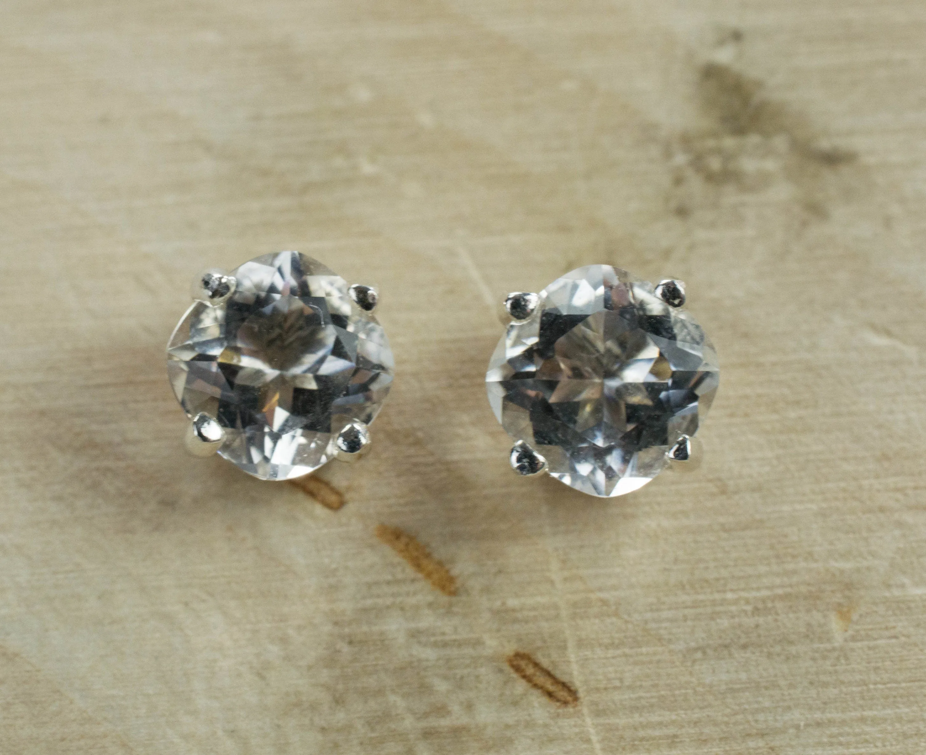 Tanzanian Quartz Earrings, Natural Untreated Mondo Quartz