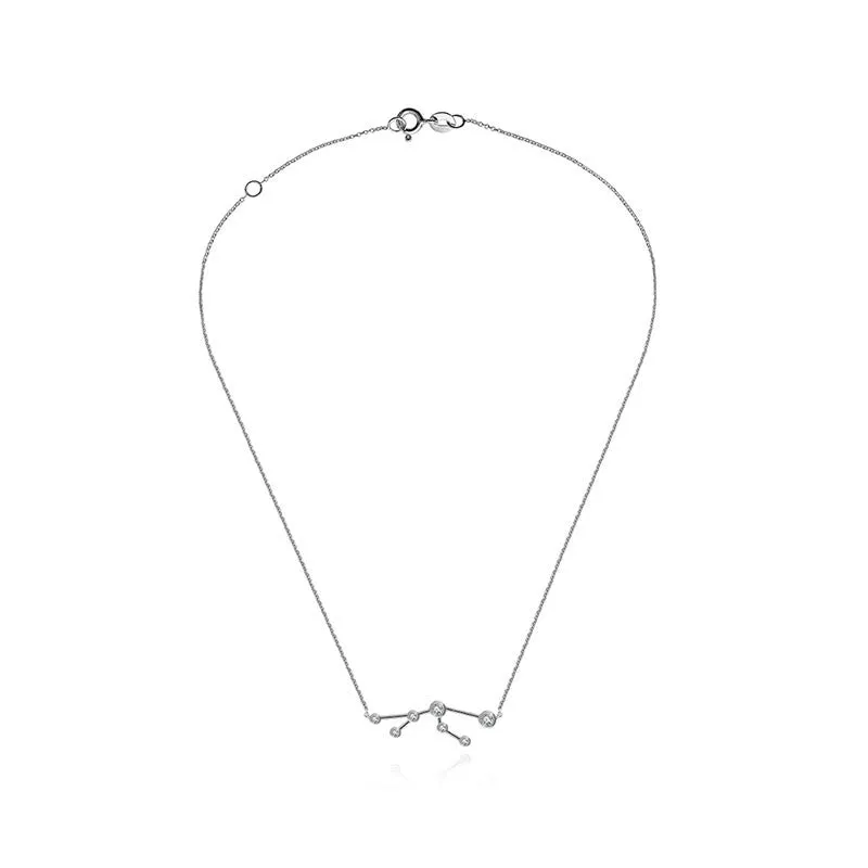 Taurus Zodiac Constellation Necklace 18k Gold & Diamond