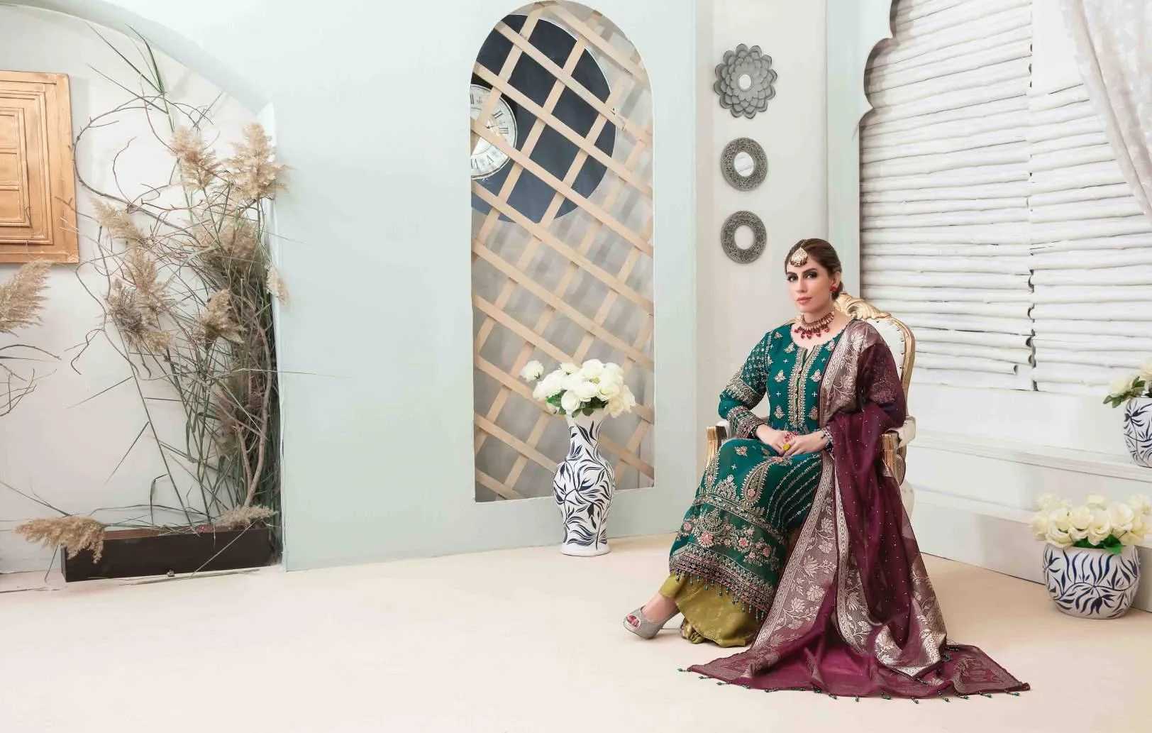 Tawakkal Tiara Embroidered Chiffon Collection – D-5982