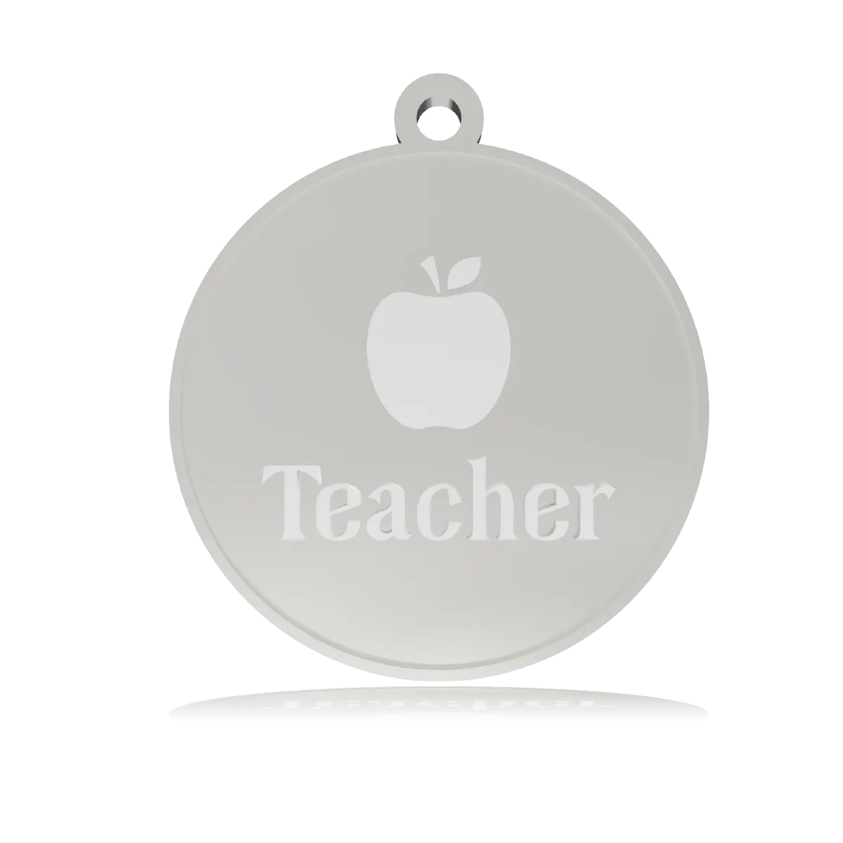 Teacher Charm with Green Yellow Jade Charity Bracelet