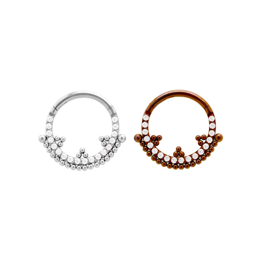 Tilum 16g Micro Symmetry Titanium Clicker Ring - Price Per 1