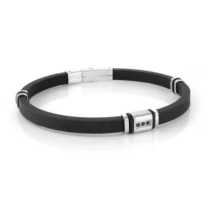 Triple Stud Silicone Bracelet 5mm