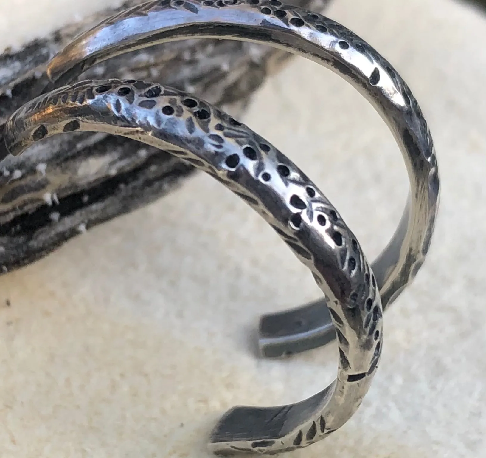 Weathered C Hoops