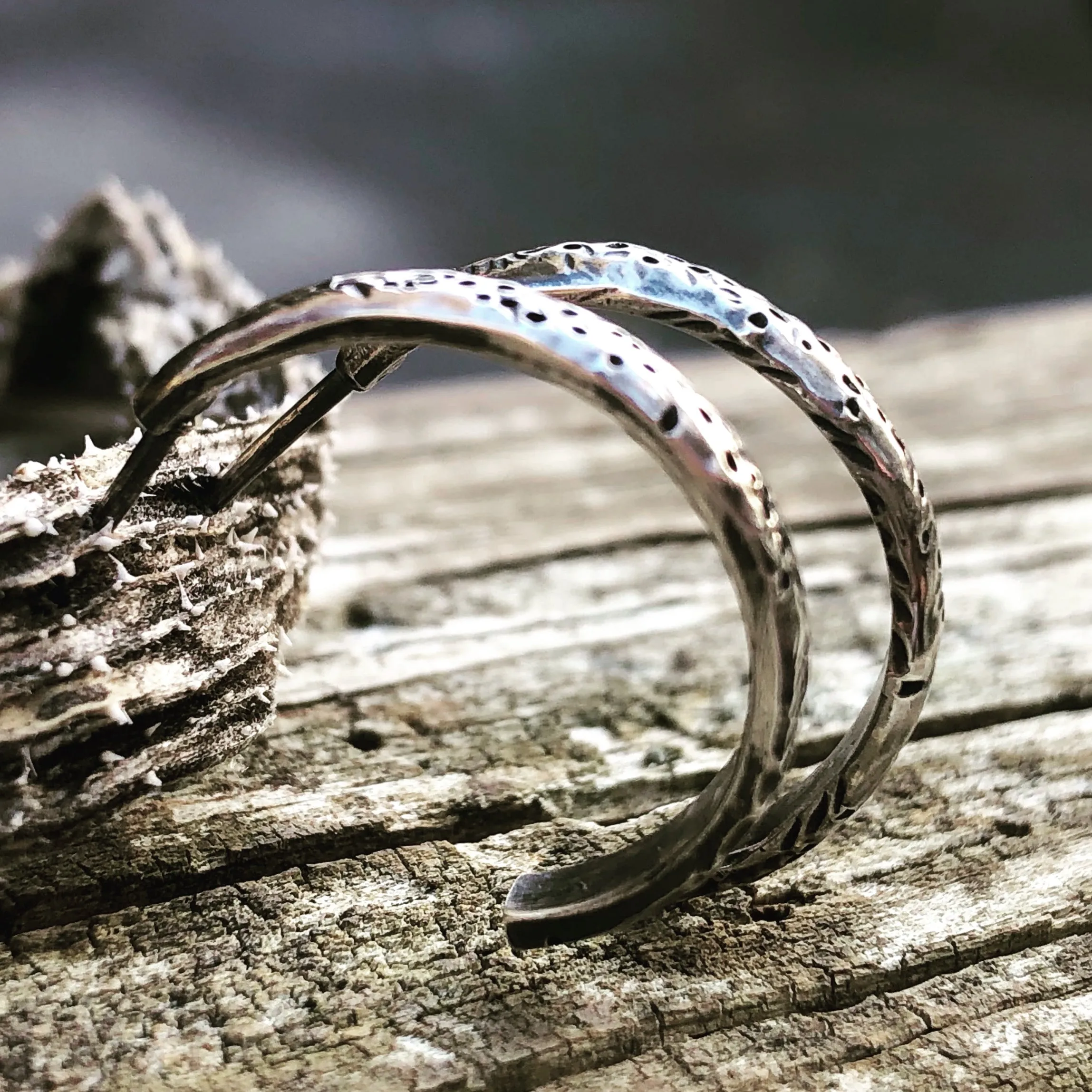 Weathered C Hoops
