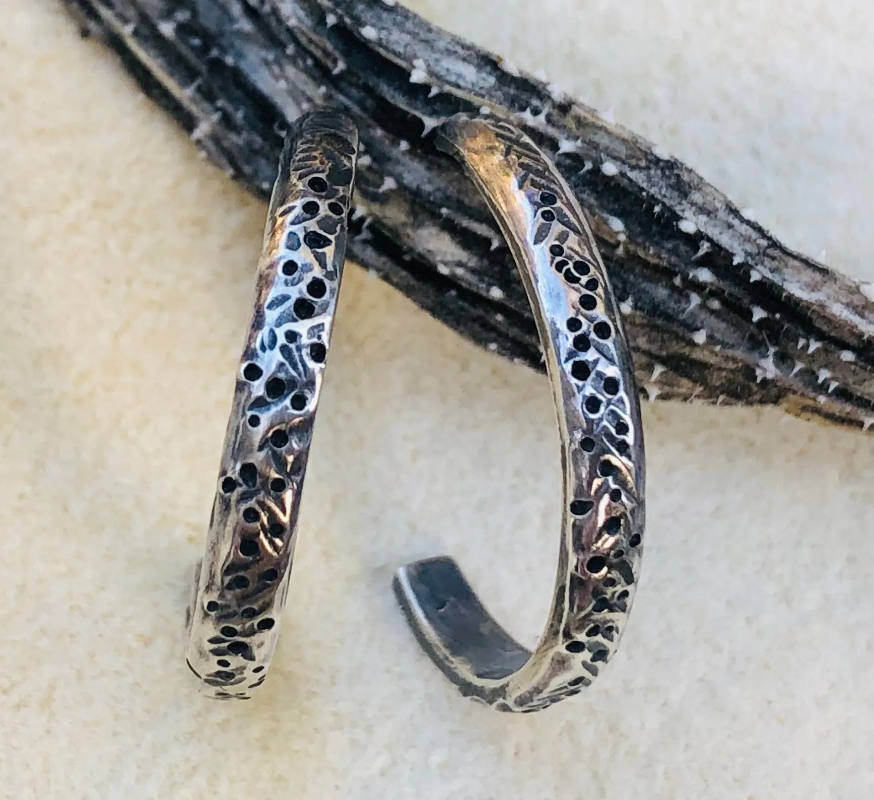 Weathered C Hoops